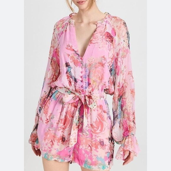 HEMANT & NANDITA Pants - HEMANT & NANDITA X REVOLVE SAGE ROMPER L